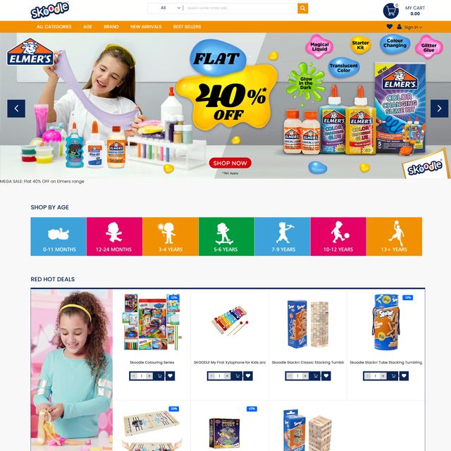 SkoodlePlay website designed by Ekansha Technologies